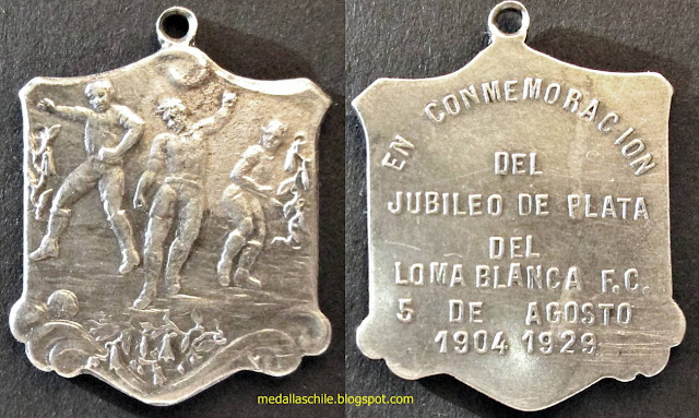 Medalla 25 Años Club  Loma Blanca F.C. Maipú