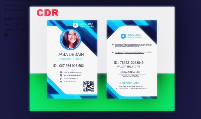 download template id card doc psd cdr