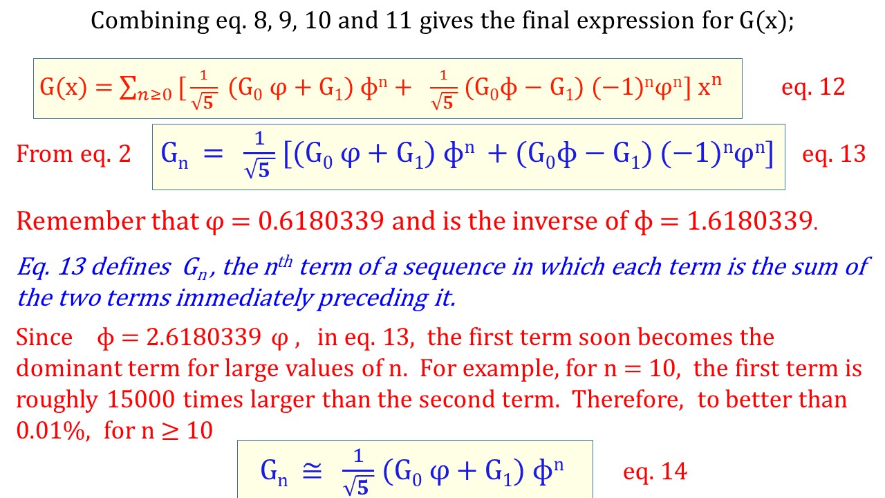 ektalks Derivation of nth Term of a Lucas Sequence Fibonacci Numbers