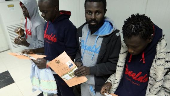 photos of Nigerians deported from libya