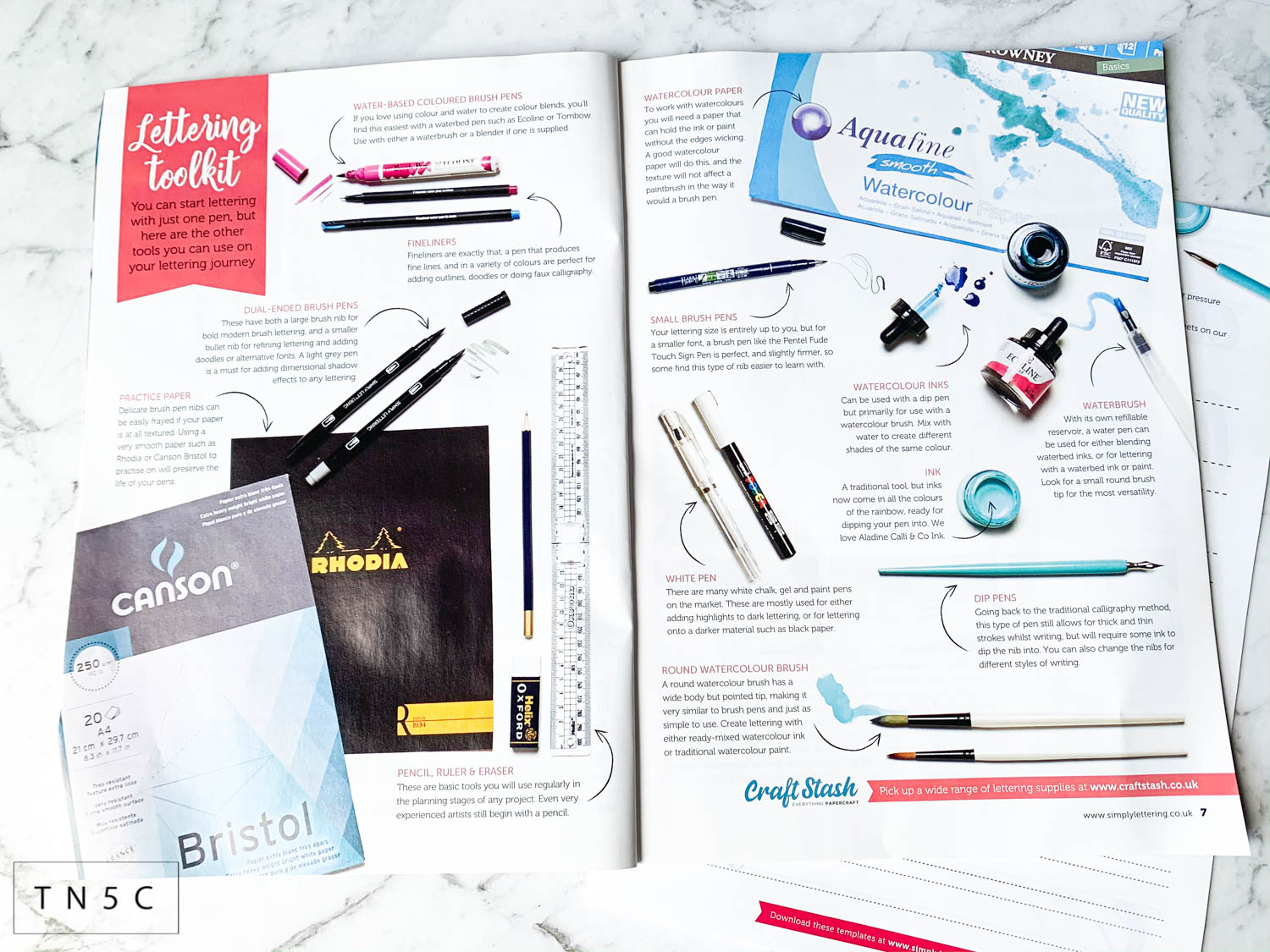 Simply Lettering Magazine, Issue 1 The Number 5 Co.