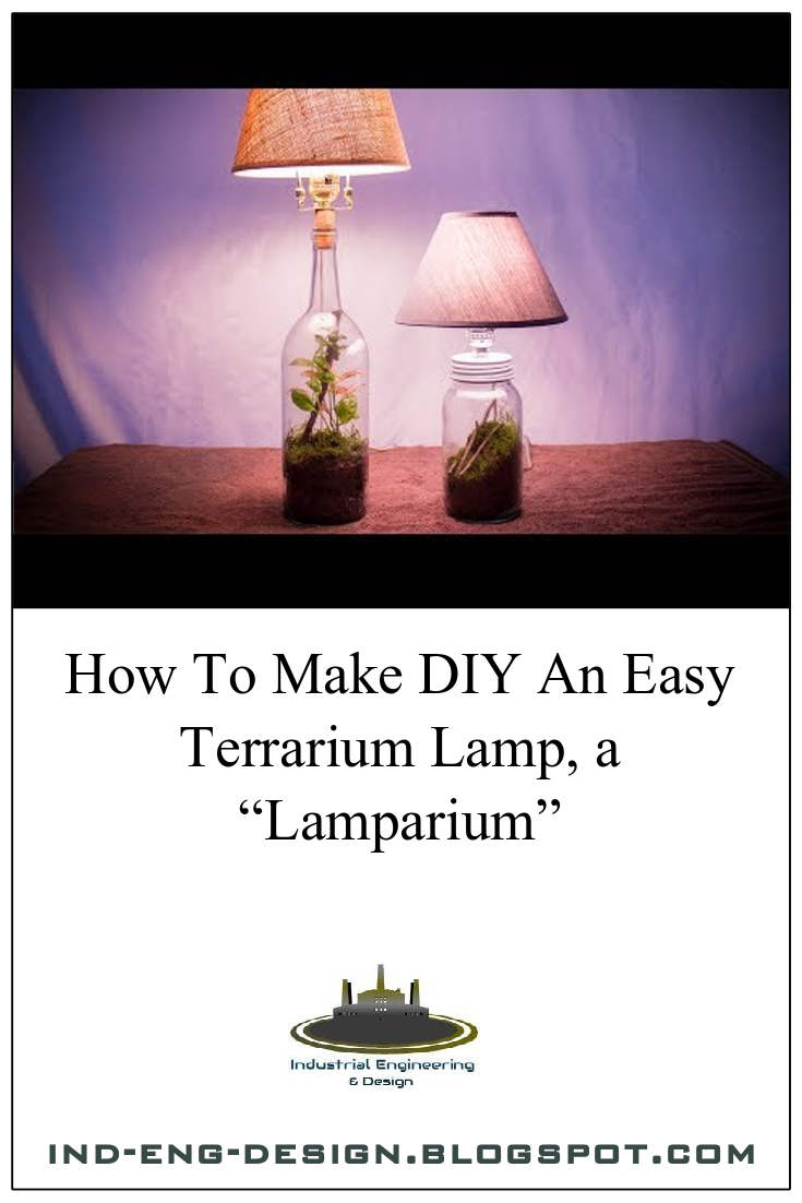 How To Make DIY An Easy Terrarium Lamp, a “Lamparium” indengdesign