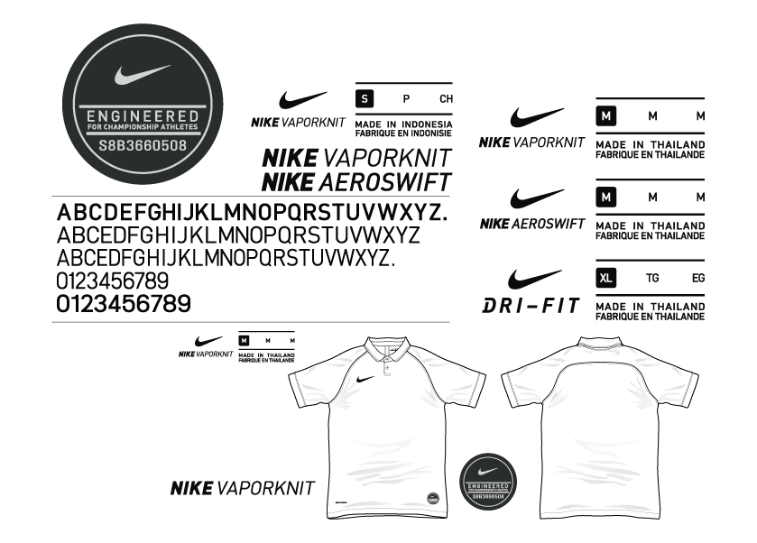 Football teams shirt and kits fan: Logo Basic Nike Vaporknit