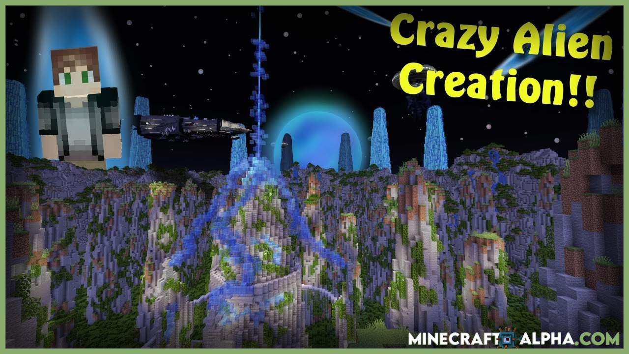 Minecraft Insane Alien Parkour Map