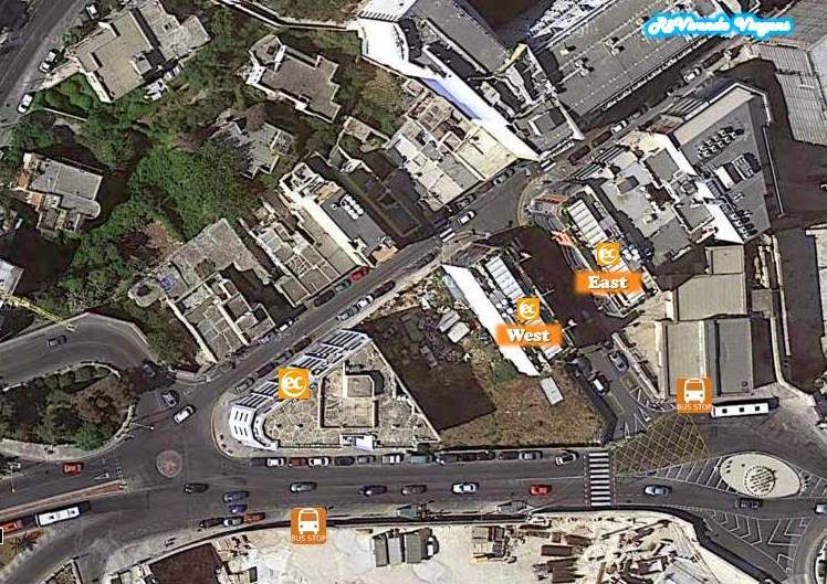 Localização dos prédios da EC Intercâmbio em Malta