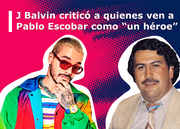  J Balvin criticó a quienes ven a Pablo Escobar como “un héroe”