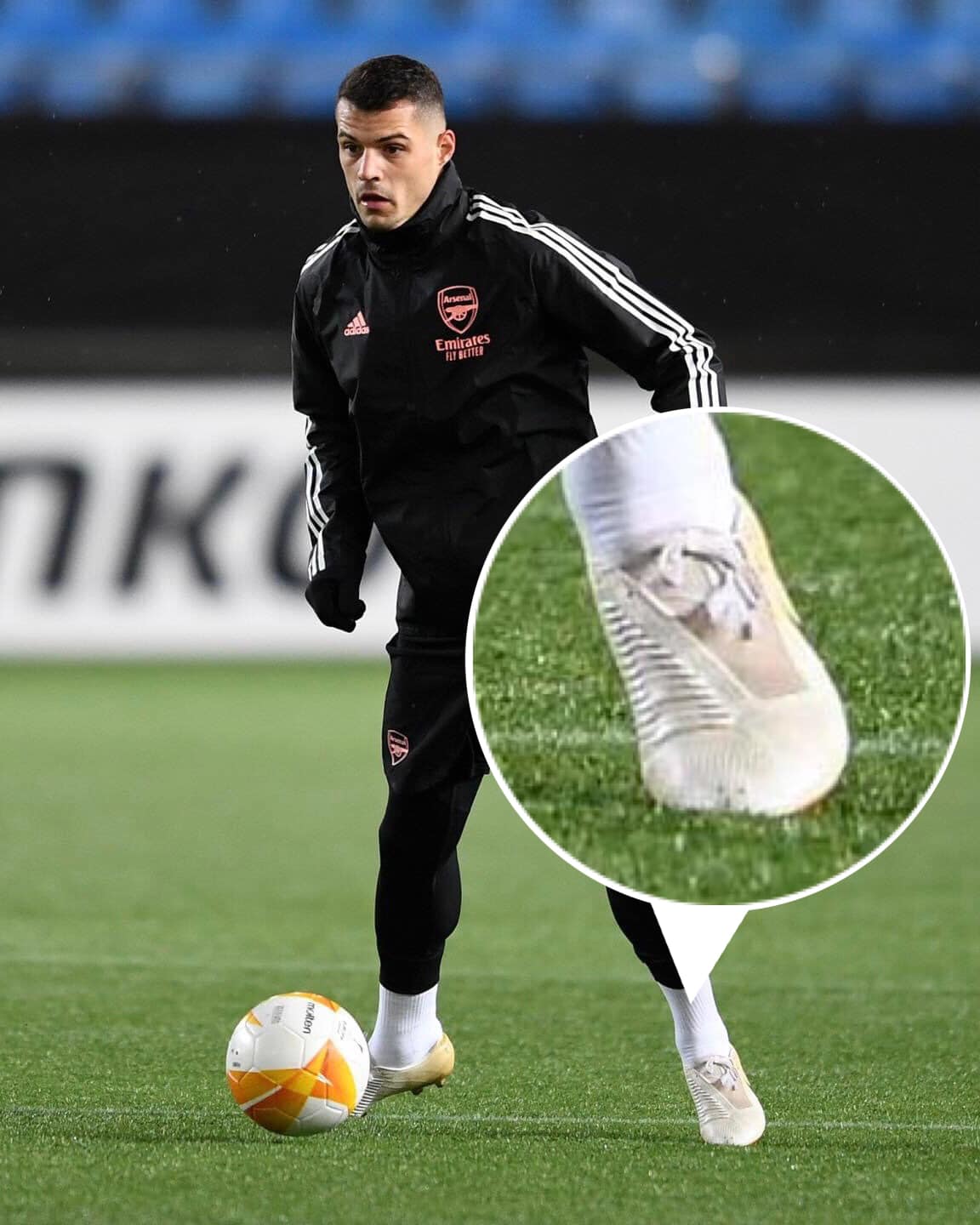 Boot Contract Incoming? Arsenal's Granit Xhaka Wears Branded Adidas ...