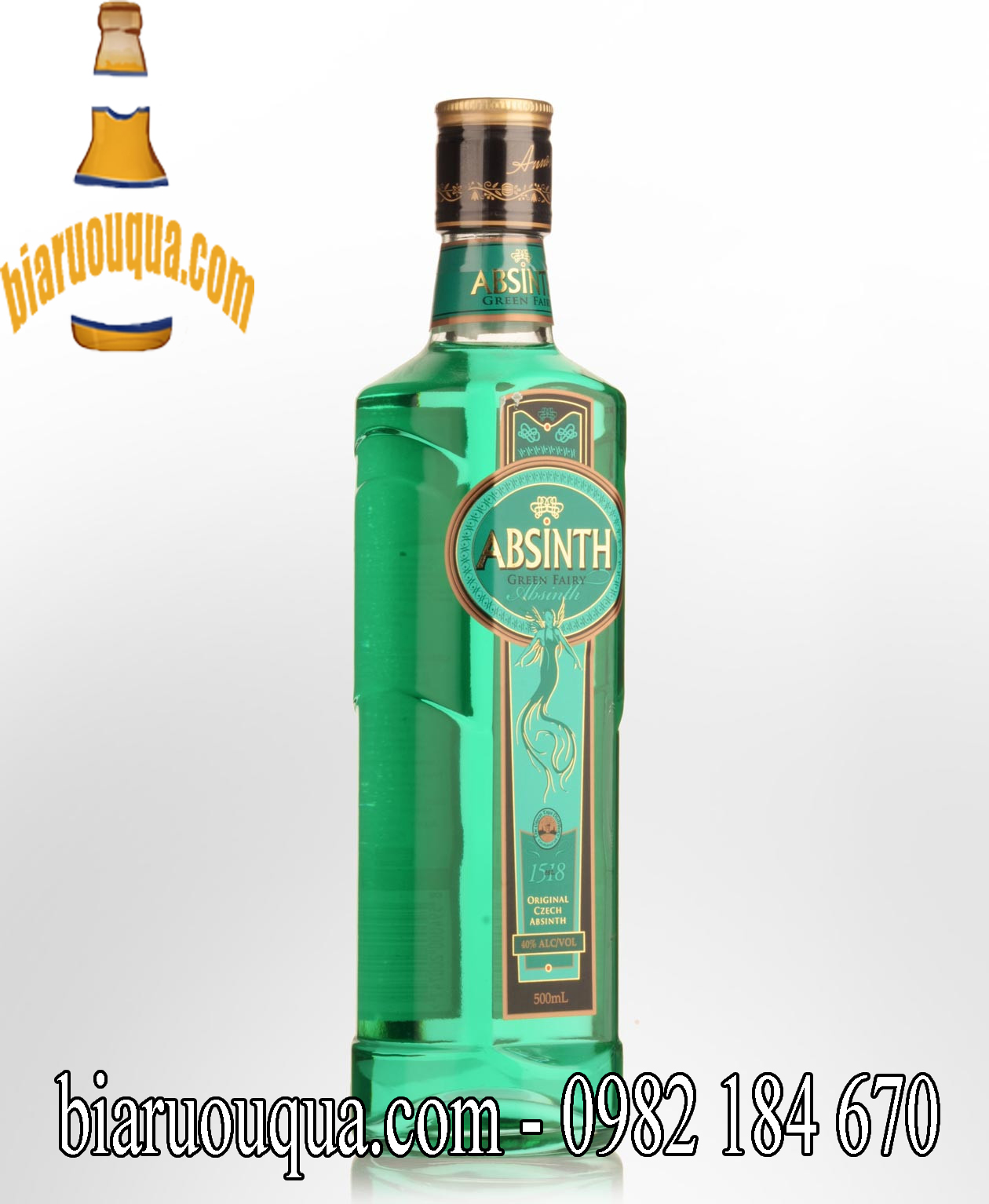 Rượu mùi Czech Absinthe Absinth Green Tree Fairy 70 chai 700ml