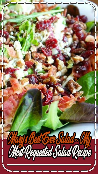 Today I am sharing my most requested salad. If you like the ingredients below, you will LOVE this salad. Gorgonzola, apple, cherries, pecans and bacon, with a sweet balsamic dressing. Trust me, you… Today I am sharing my most requested salad. If you like the ingredients below, you will LOVE this salad. Gorgonzola, apple, cherries, pecans and bacon, with a sweet balsamic dressing. Trust me, you…