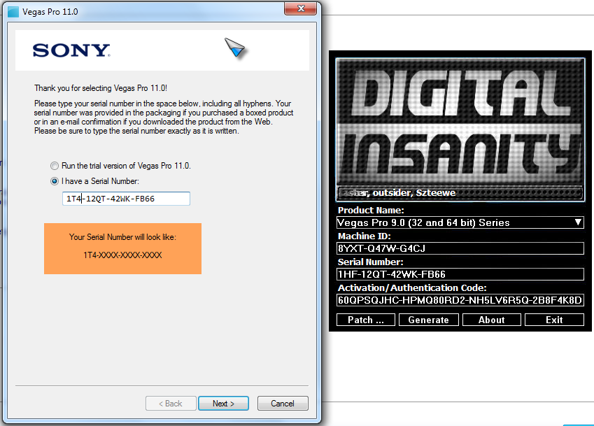 serial number sony vegas pro 11 crack