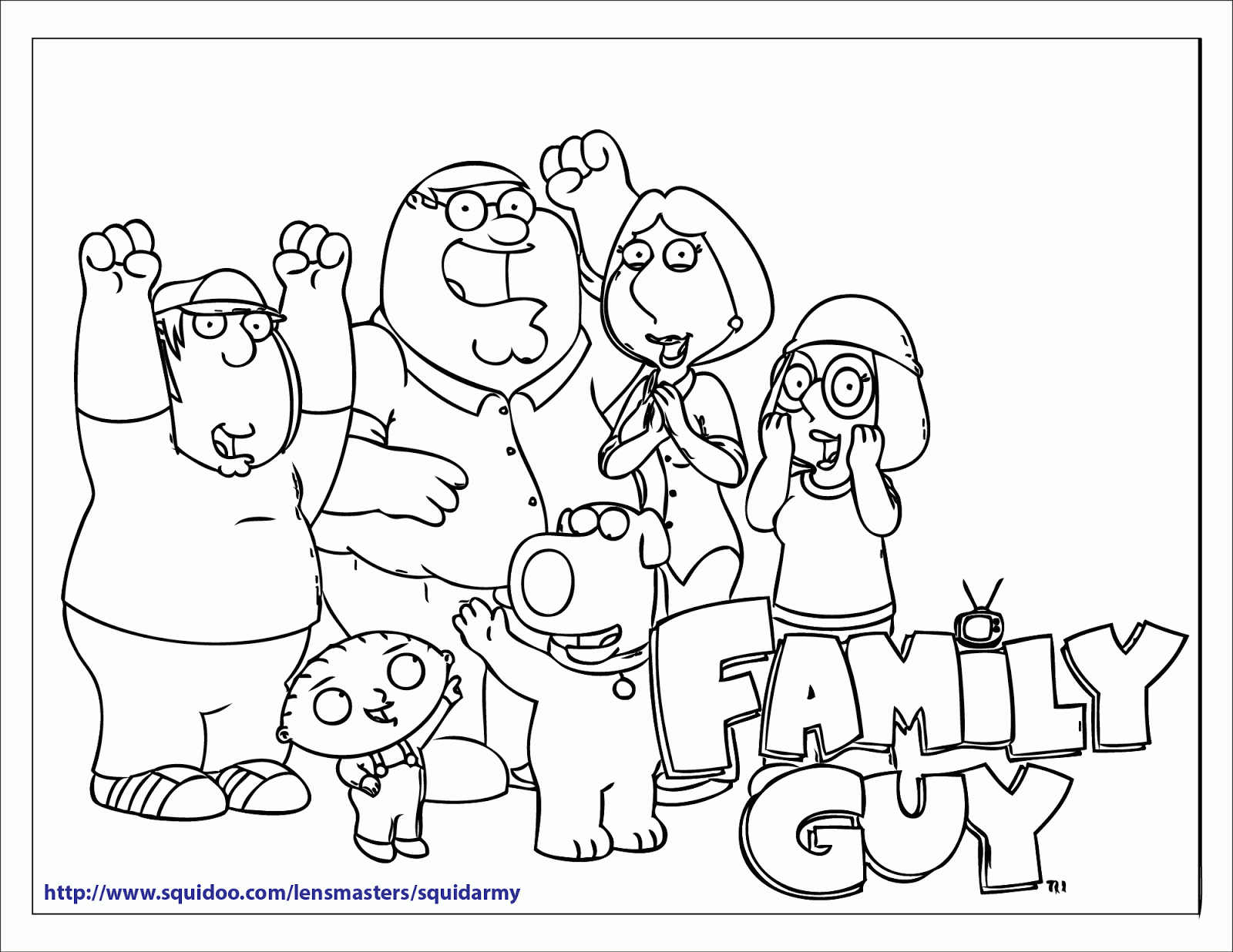 Free Printable Family Guy Coloring Pages Squid Army Free Printable Family Guy Coloring Pages Squid Army