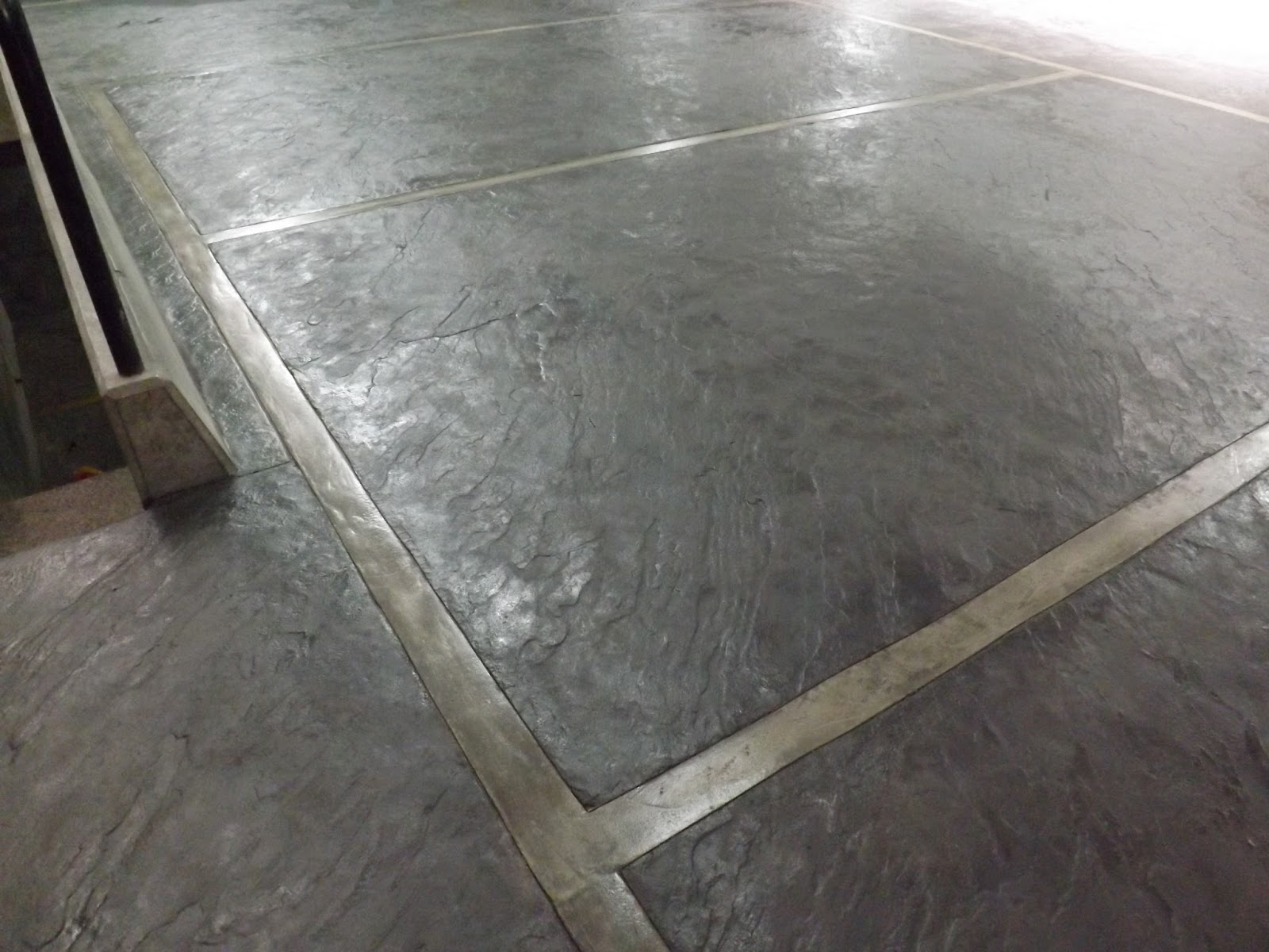 Piso de Estacionamiento de Concreto Estampado