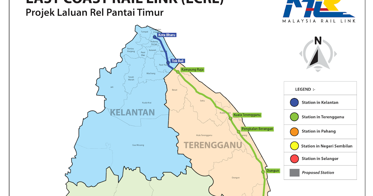 Pahang Travel Channel 彭亨旅游频道 ECRL Map