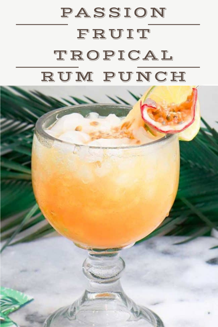 Passion Fruit Tropical Rum Punch Best Recipest
