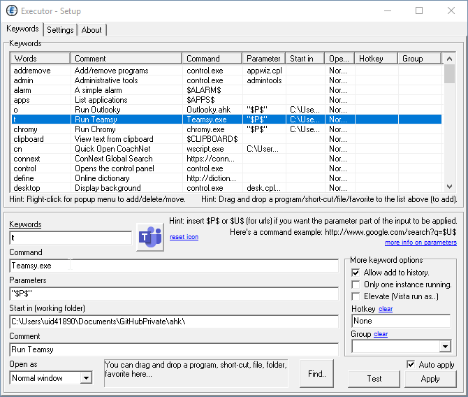 Global Hotkey Launcher Thierry Dalon's Blog