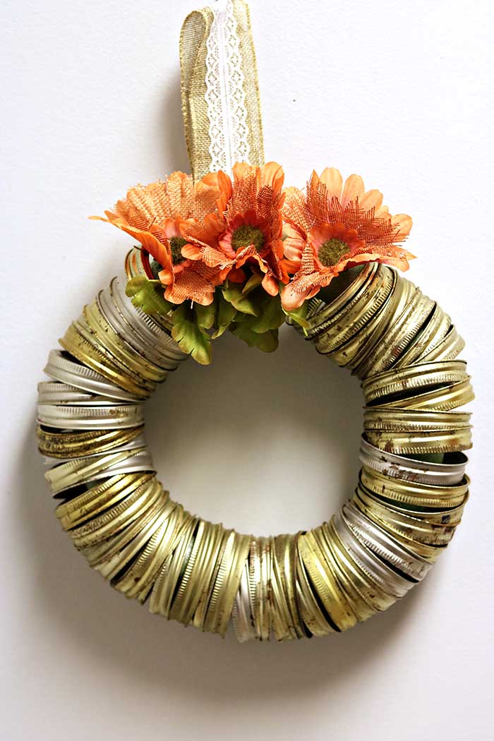 Canning Ring Wreath (What to Do With Used Canning Rings) Koti Beth