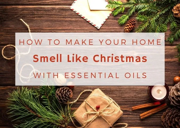 How to make your house smell like Christmas. Use natural ingredients and essenital oils in these recipes. This includes several DIY recipes for candles, wax melts, simmering potpourri, air fresheners, sprays, and more ideas to make your home smell great for entertaining. Lift your spirit and make hour house smell good with cinnamon, fruits, spice, orange, clove, and even a pine tree and greenery. #essentialoils #christmas