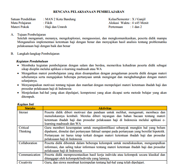 Bab Haji Dan Umrah Kelas 10 Terbaru