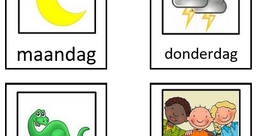 In de klas van juf Ines: Dagen van de week inoefenen met memory