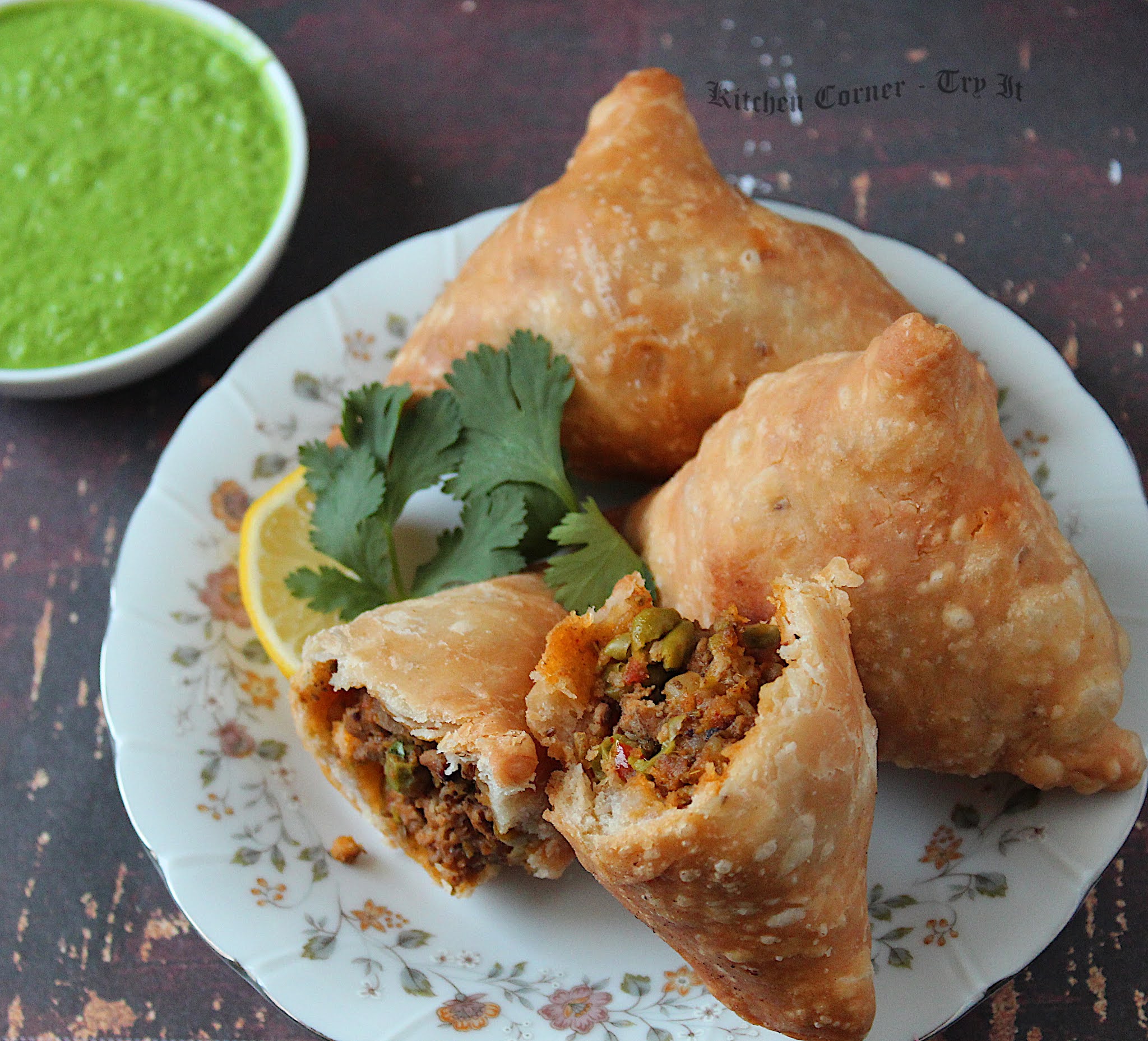 Mutton Keema Samosa Recipe/ Samosa With Minced Meat Filling