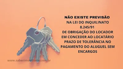 Imagem cor laranja que mostra um molho de chaves para ilustrar texto sobre tolerância no pagamento do aluguel.