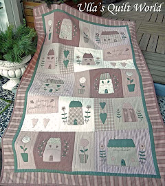 Quilted Tilda blanket, Houses