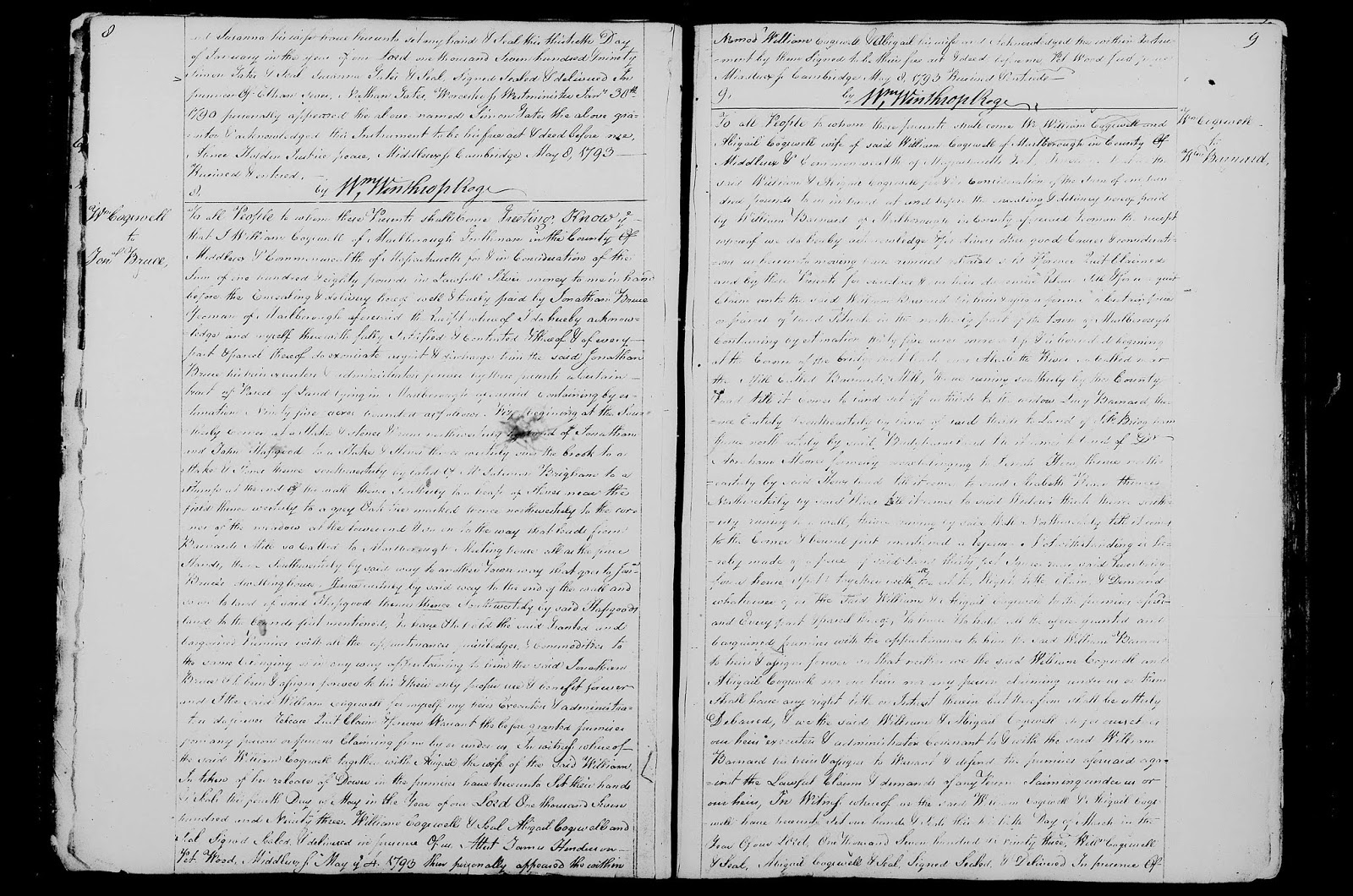 GeneaMusings Amanuensis Monday 1790 Deed of Simon Gates to William