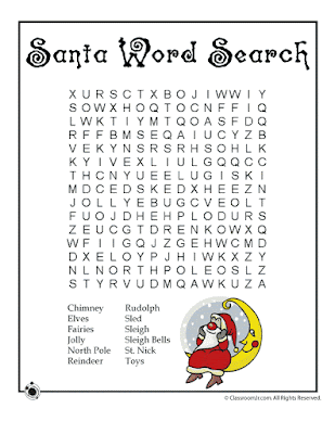 Fun Christmas Word Search Printable For Kids 2