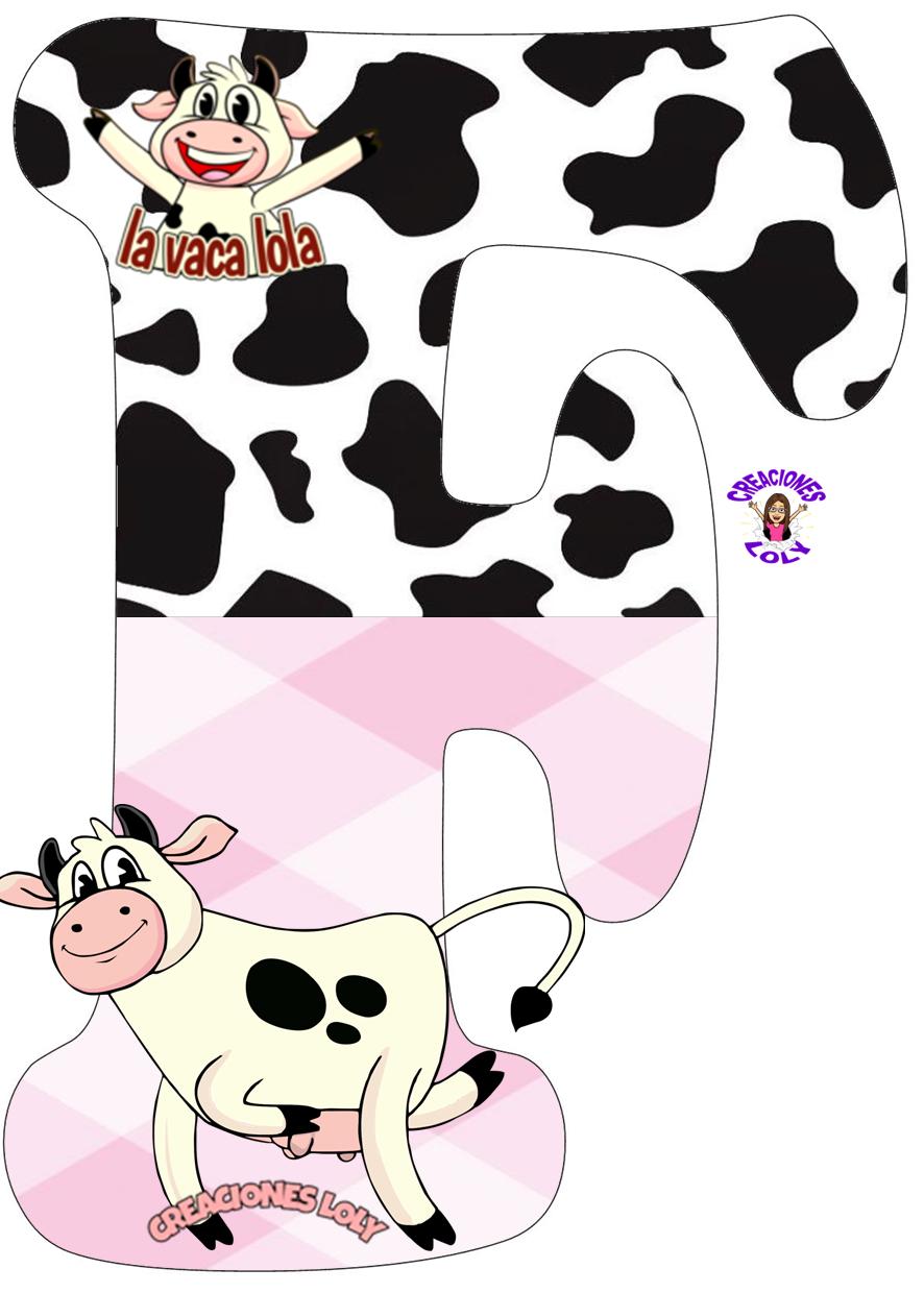 Creaciones Loly ABECEDARIO DE LA VACA LOLA
