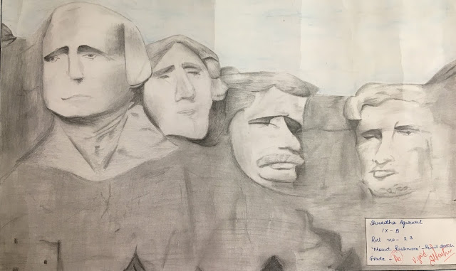how to make mount rushmore with pencil