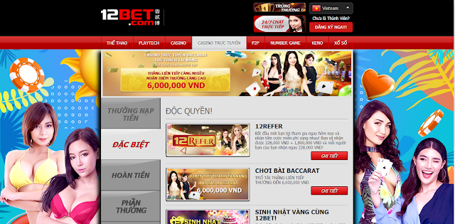 Casino Trực tuyến 12BET-Tại sao bạn lựa chọn chơi? Banner2