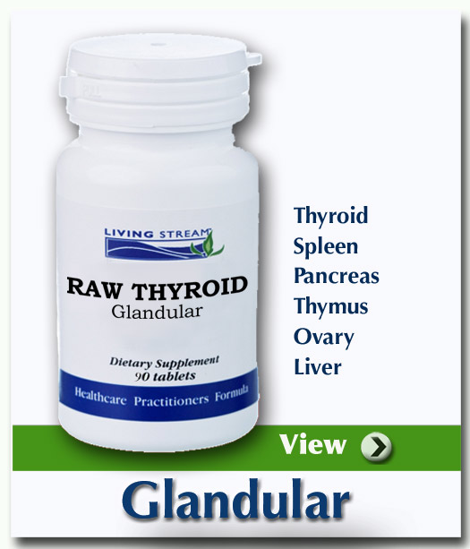 Living Stream Health Glandulars Raw Thyroid Glandular