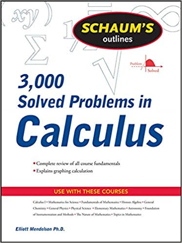 3000 Solved Problems in Calculus Schaum’s Outline Series,1st Edition