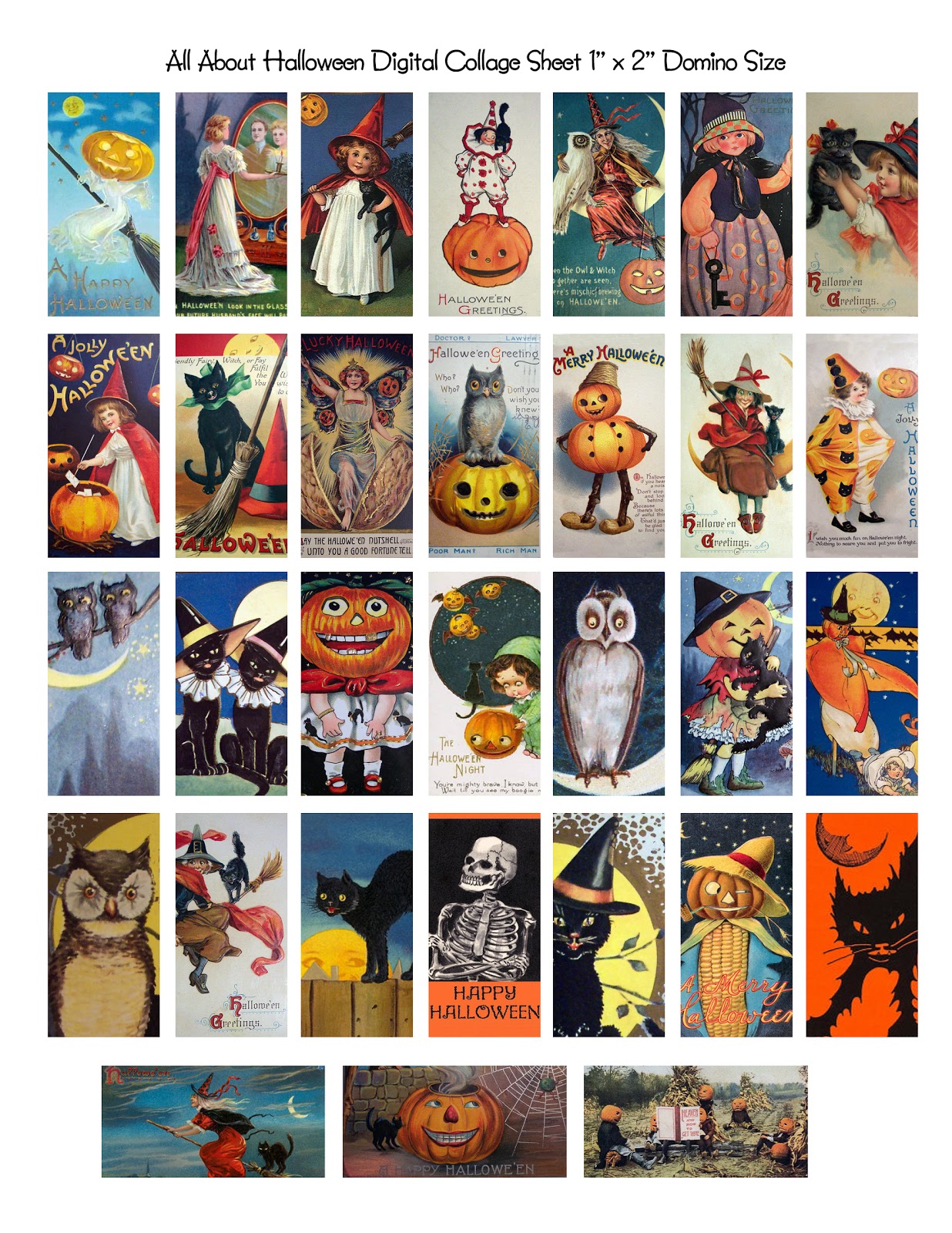 One Blank Dream Free Vintage Halloween Domino Digital Collage Sheet one-blank-dream-free-vintage-halloween-domino-digital-collage-sheet