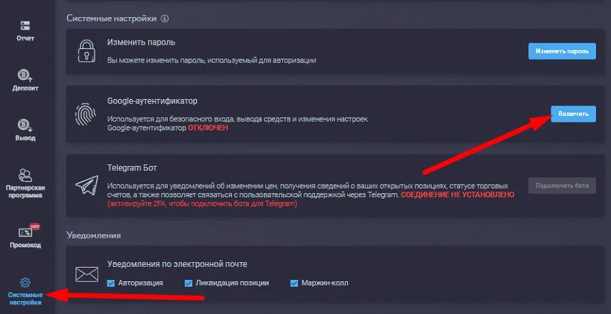 Функции защиты аккаунта на бирже PrimeXBT.com Защита PrimeXBT.com