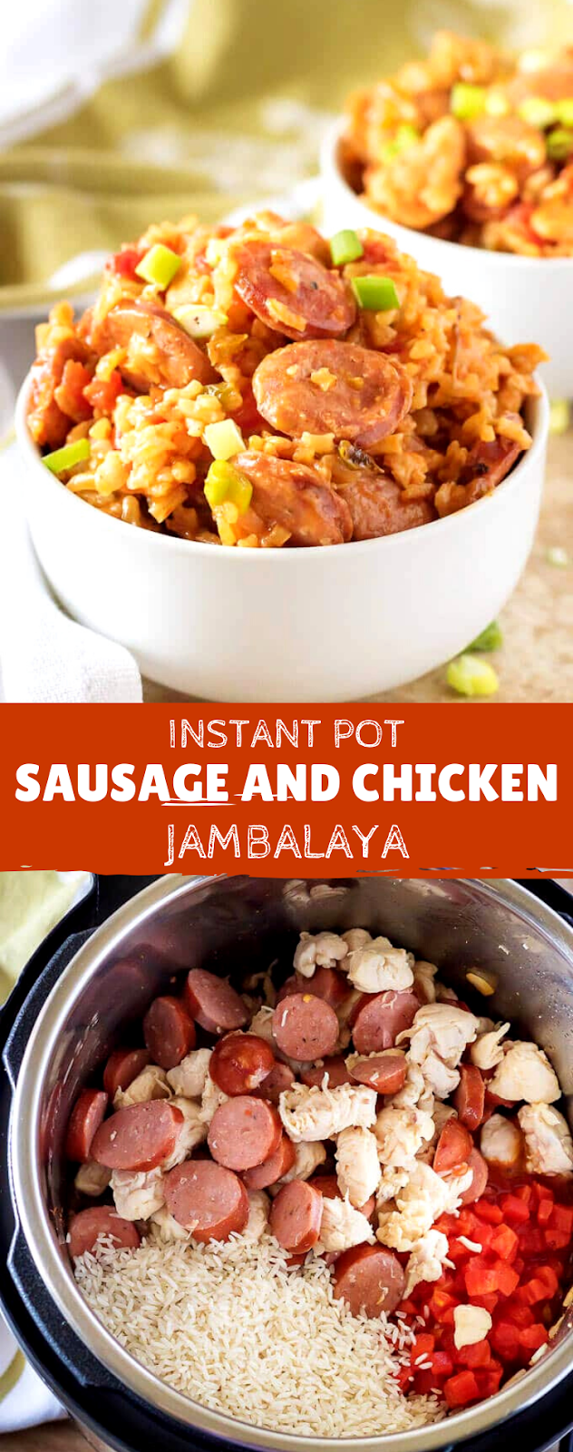 Instant Pot Sausage and Chicken Jambalaya
