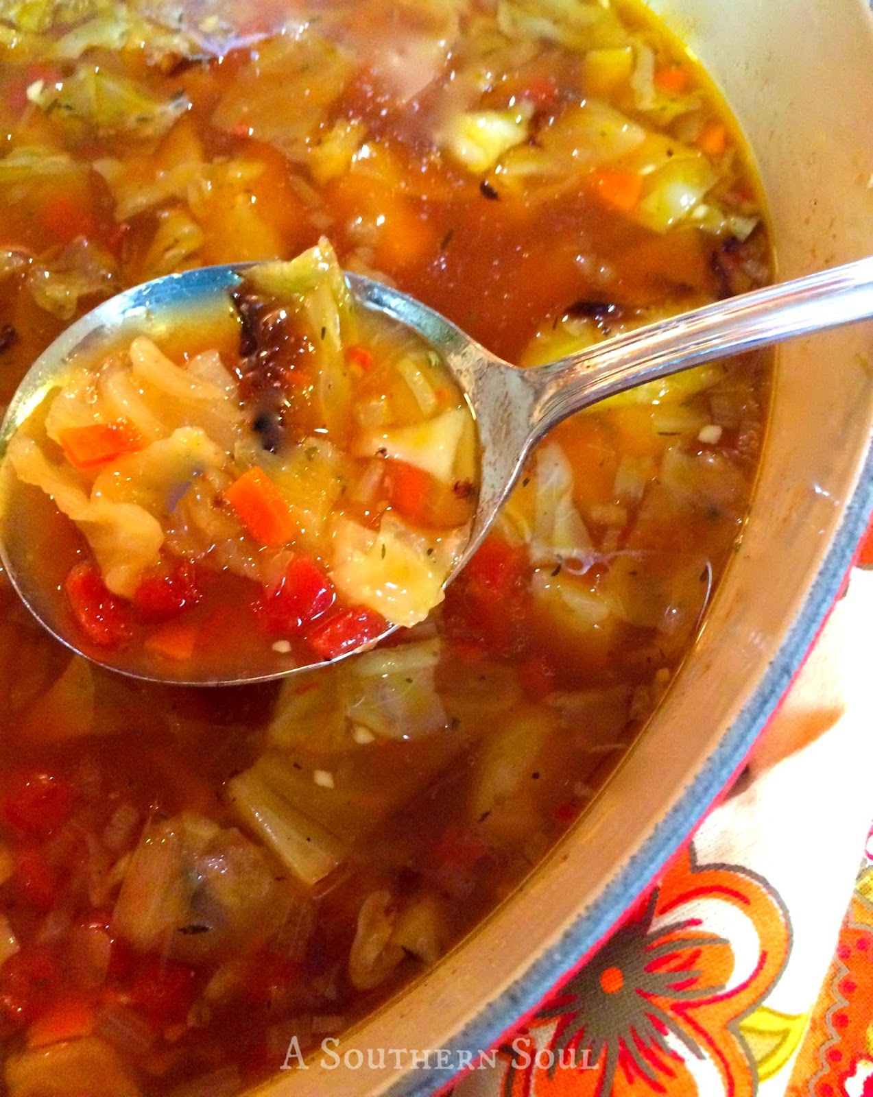 Amazing Roasted Cabbage Soup A Southern Soul