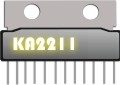 KA2211 Stereo audio power amplifier