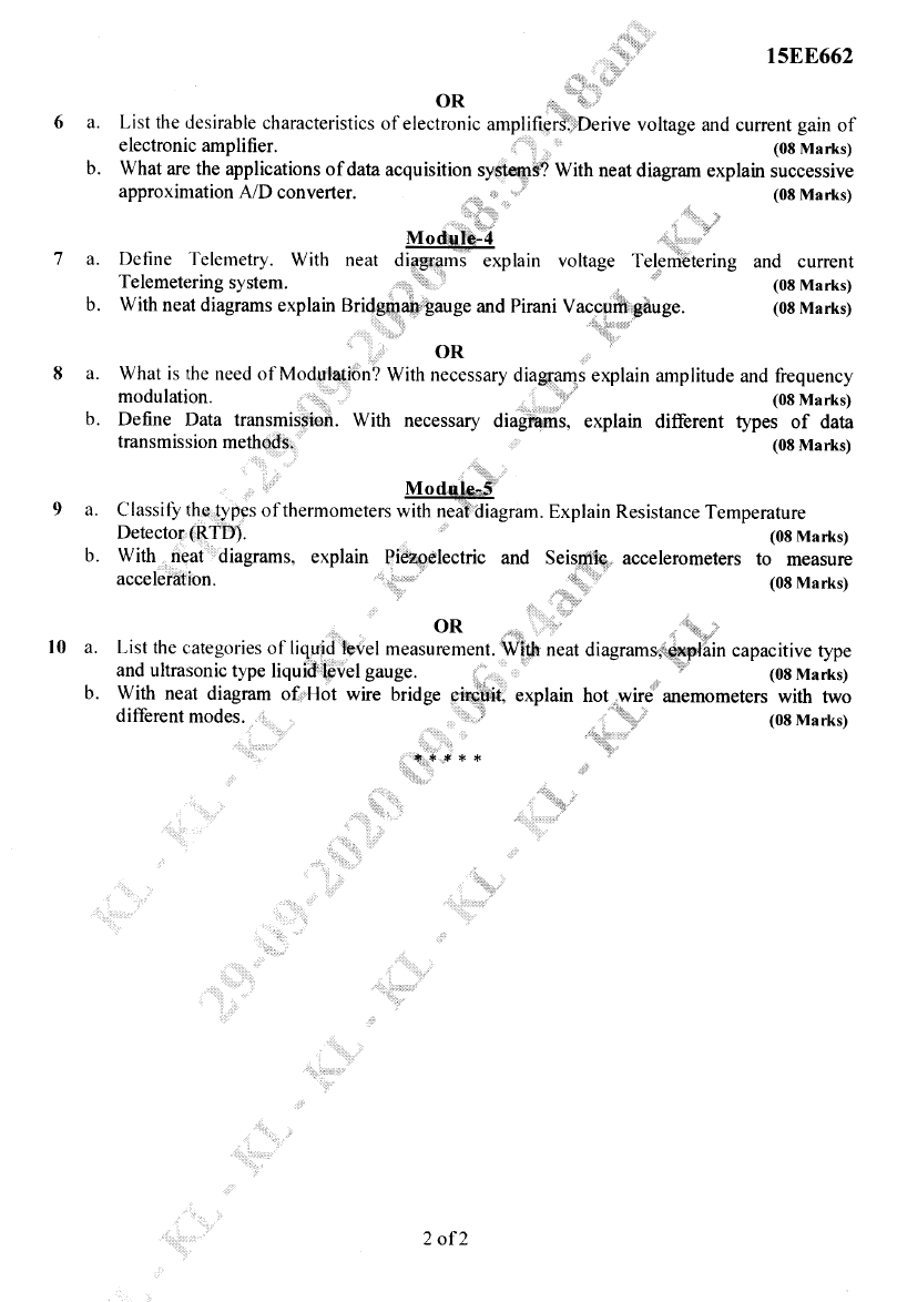 Visvesvaraya Technological University B.E. ELECTRICAL & ELECTRONICS
