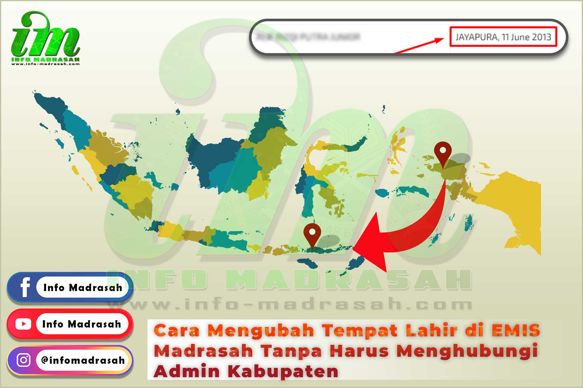 Cara Mengubah Tempat Lahir Di Emis Madrasah Tanpa Harus Menghubungi Admin Kabupaten Info Madrasah