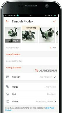 cara upload produk di shopee