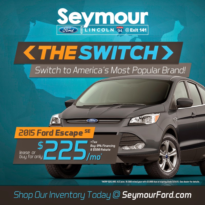 Seymour on 94 Make "The Switch" to a Ford with help from Seymour Ford Lincoln