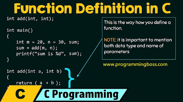 function in C programming