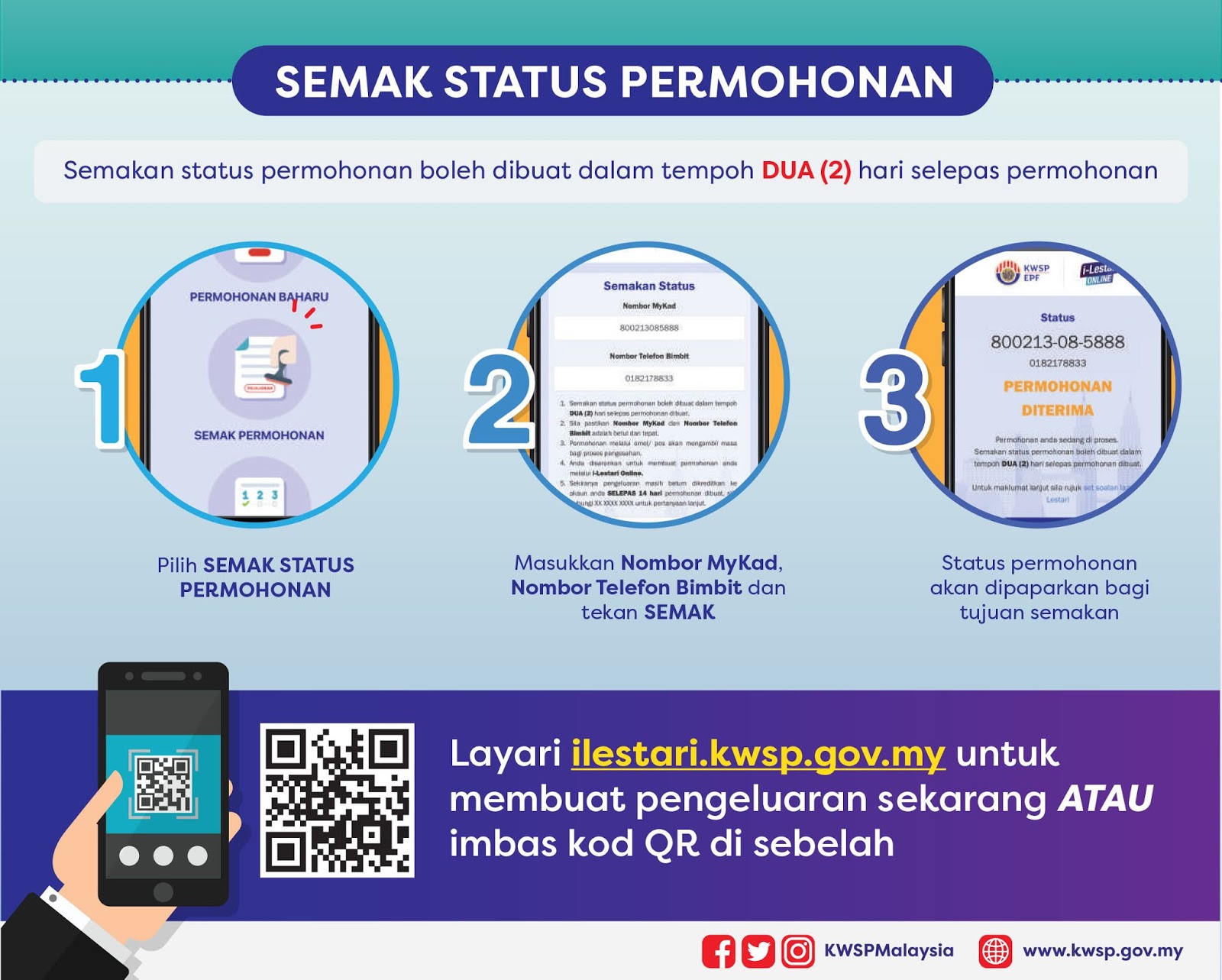 Cara Membuat Semakan Dan Permohonan Baharu I Lestari Kwsp Secara