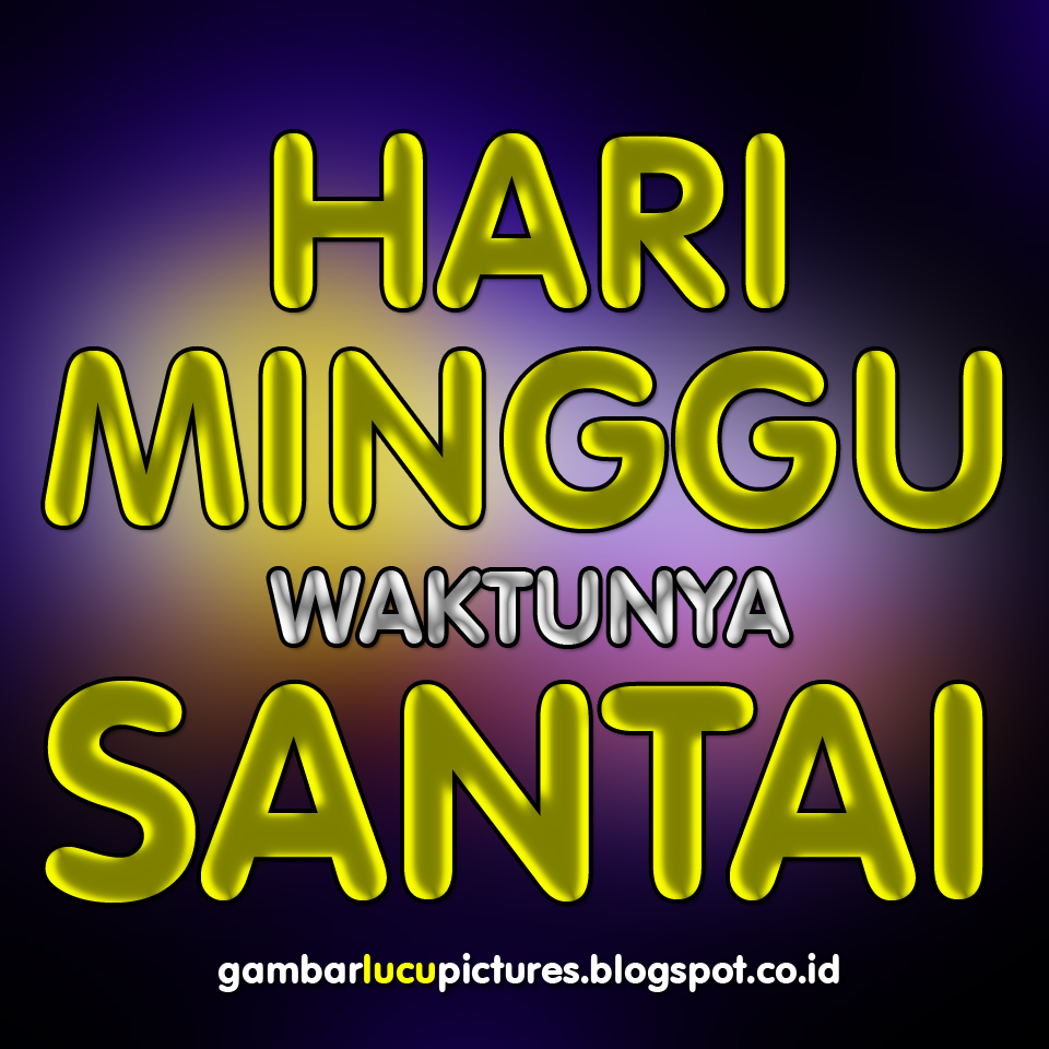 Gambar Dan Kata Lucu Hari Minggu Stok Gambar Lucu