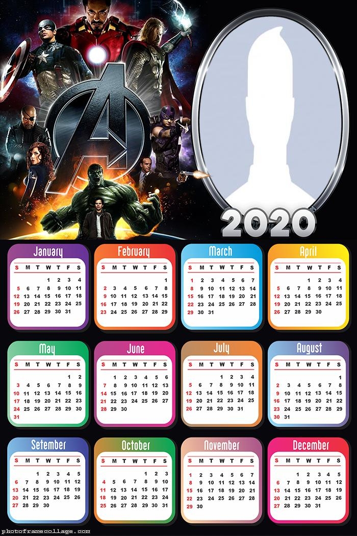 Avengers Free Printable 2020 Calendar Oh My Fiesta! for Geeks