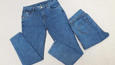 Jeans Tallas Grandes de Color Azul de Mezclilla Stretch