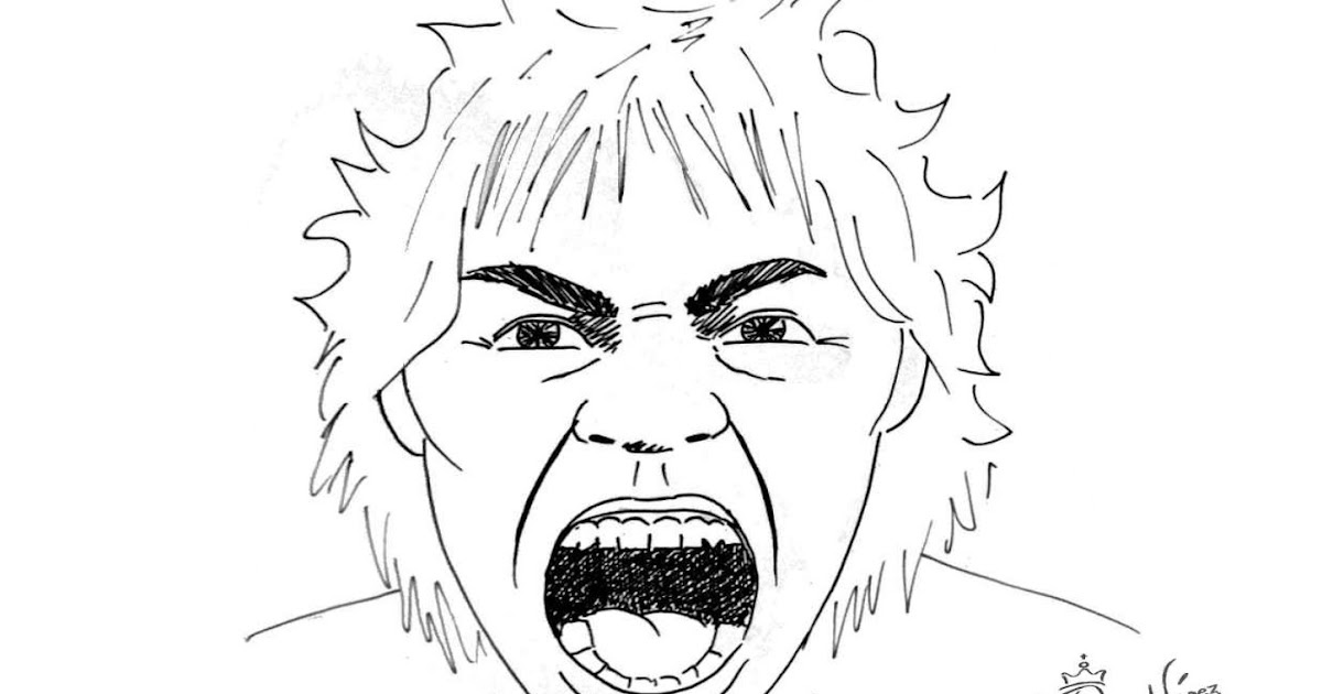 Dibujos Muy Originales Para Colorear De Ricard Lopez Dibujo De Una Persona Gritando