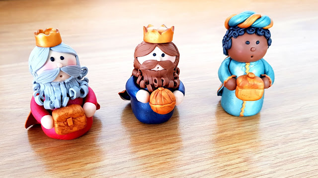 reyes magos belen arcilla polimerica
