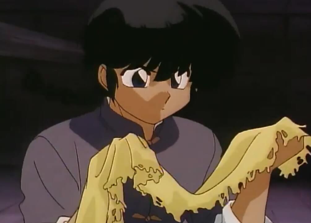 ranma and the yellow scarf given by akane